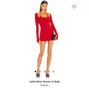 H:ours red mini dress